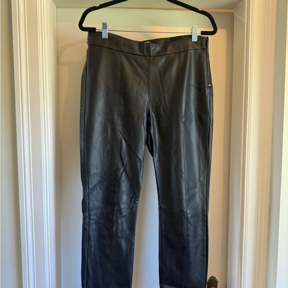 Zara Trafaluc Black Leather Leggings - Picture 1 of 8